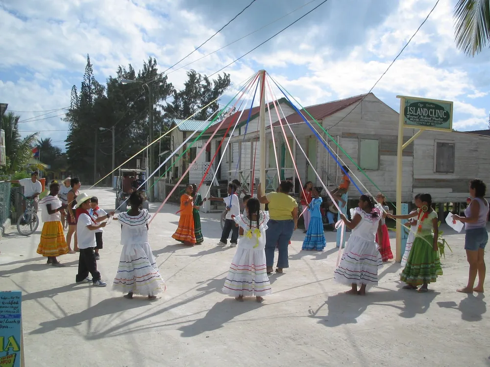 Belize - maypole — Caye Caulker — 19 February 2007