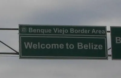 Belize - welcome — Caye Caulker — 18 February 2007