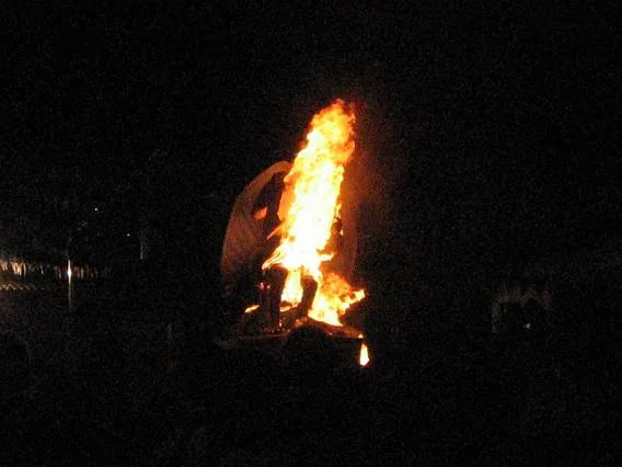 Burning1 — Antigua — 7 December 2006