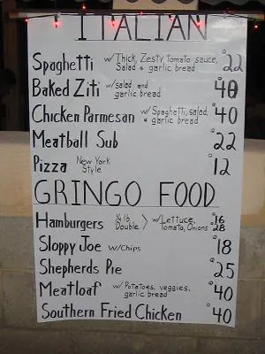 Gringo food — Lake Atitlán — 1 December 2006