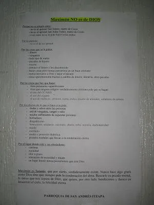 Moshiman is not a god — Antigua — 1 December 2006
