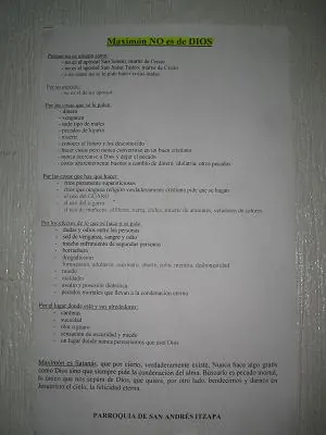 Moshiman is not a god — Antigua — 1 December 2006