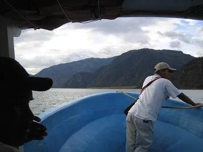 On the boat — Lake Atitlán — 1 December 2006