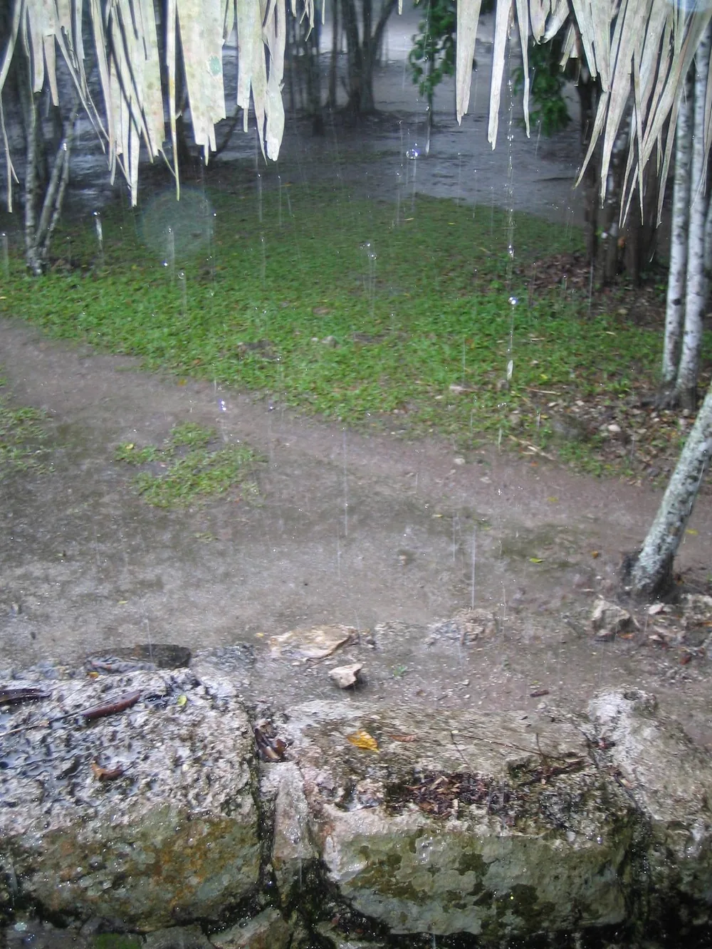 Raining — Tulum — 11 March 2007