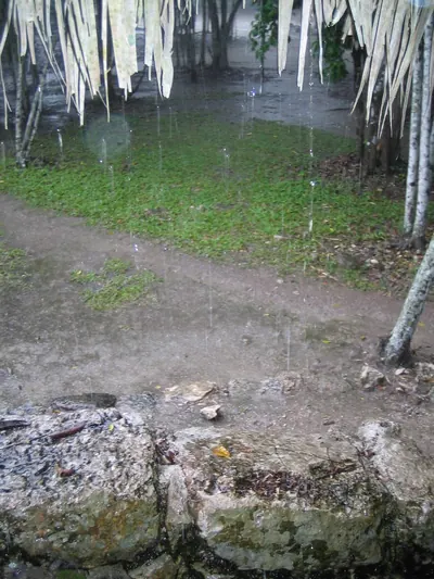 Raining — Tulum — 11 March 2007