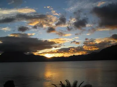 Sunset — Lake Atitlán — 4 December 2006