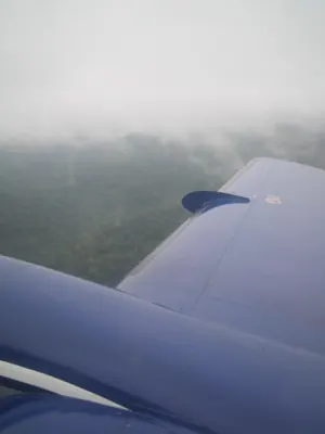 View from plane — Tikal — 10 December 2006